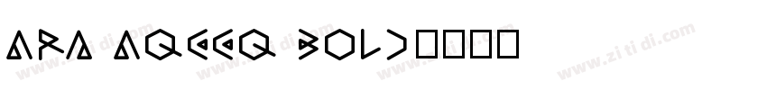 Ara Aqeeq Bold字体转换